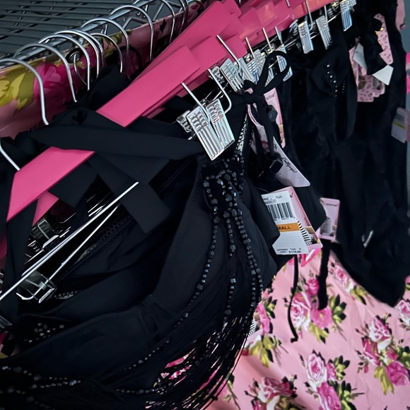 Betsey Johnson cabaret burlesque black bikini - Picture 4 of 17